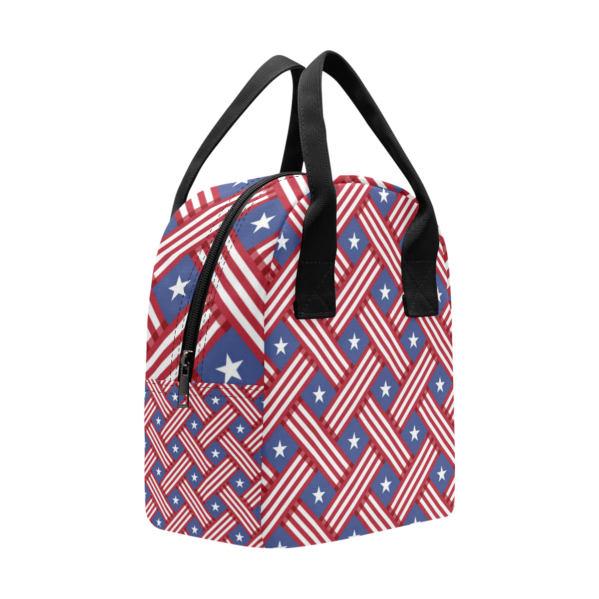 American flag Pattern Insulated Lunch Bag