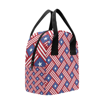 American flag Pattern Insulated Lunch Bag