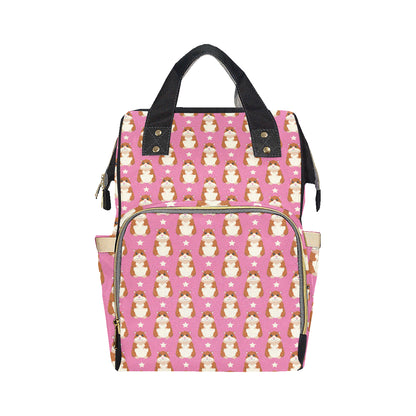 Hamster Cute Pattern Print Design 02 Diaper Bag Backpack