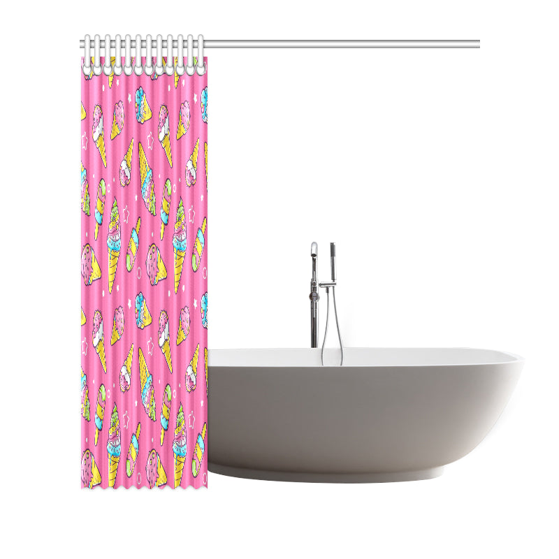 Ice Cream Pattern Print Design IC04 Shower Curtain