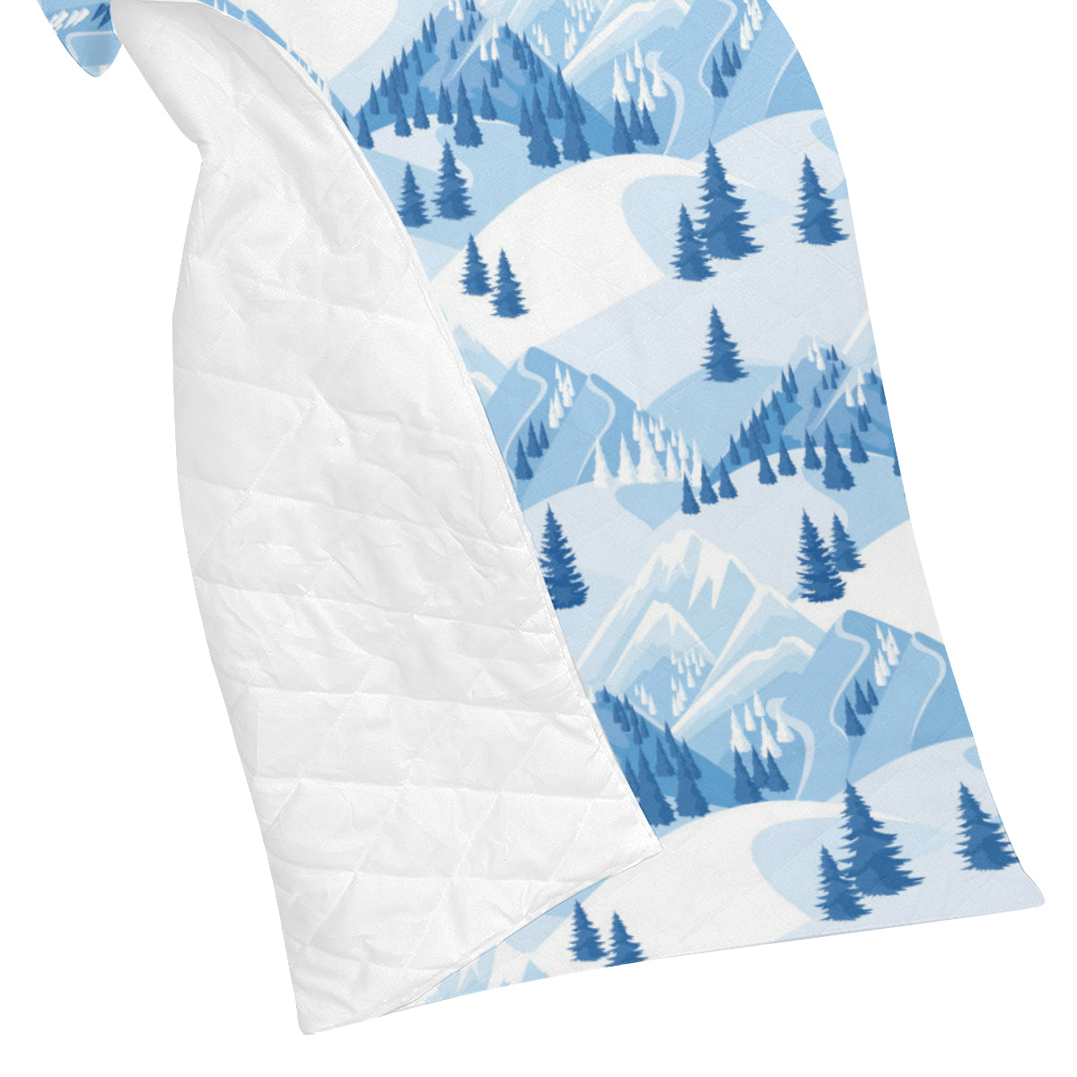 Mountain Pattern Print Design 03 Premium Quilt