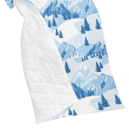 Mountain Pattern Print Design 03 Premium Quilt