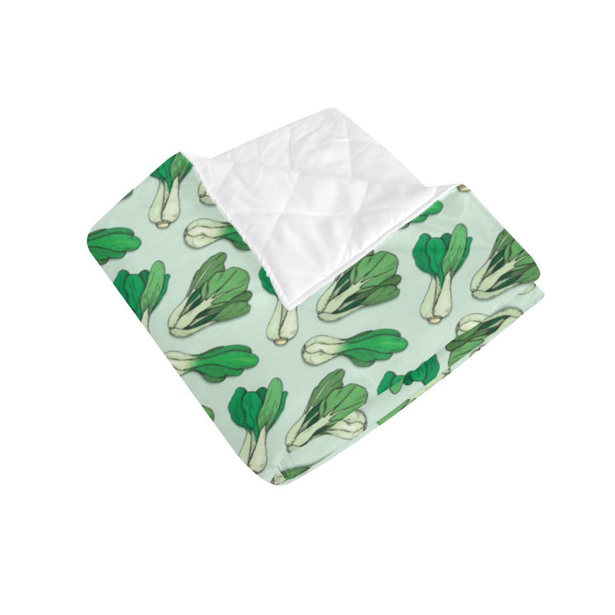 Bok Choy Pattern Print Design 01 Premium Quilt