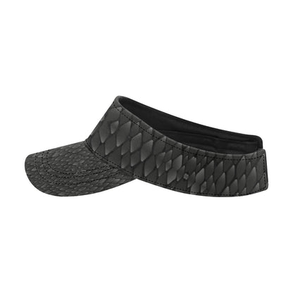 Snake Skin Black Print Unisex Sun Visor