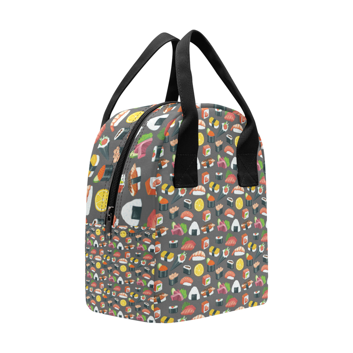 Sushi Pattern Print Insulated Lunch Bag