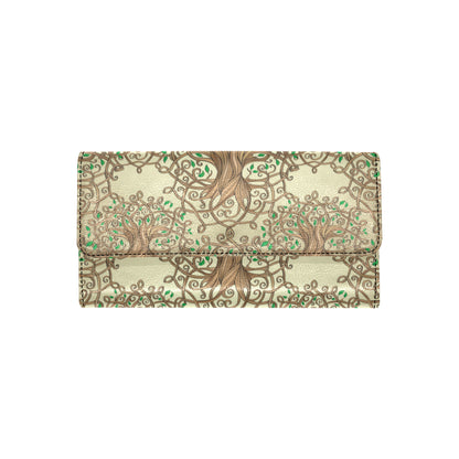 Celtic Tree of life Women's Trifold Wallet