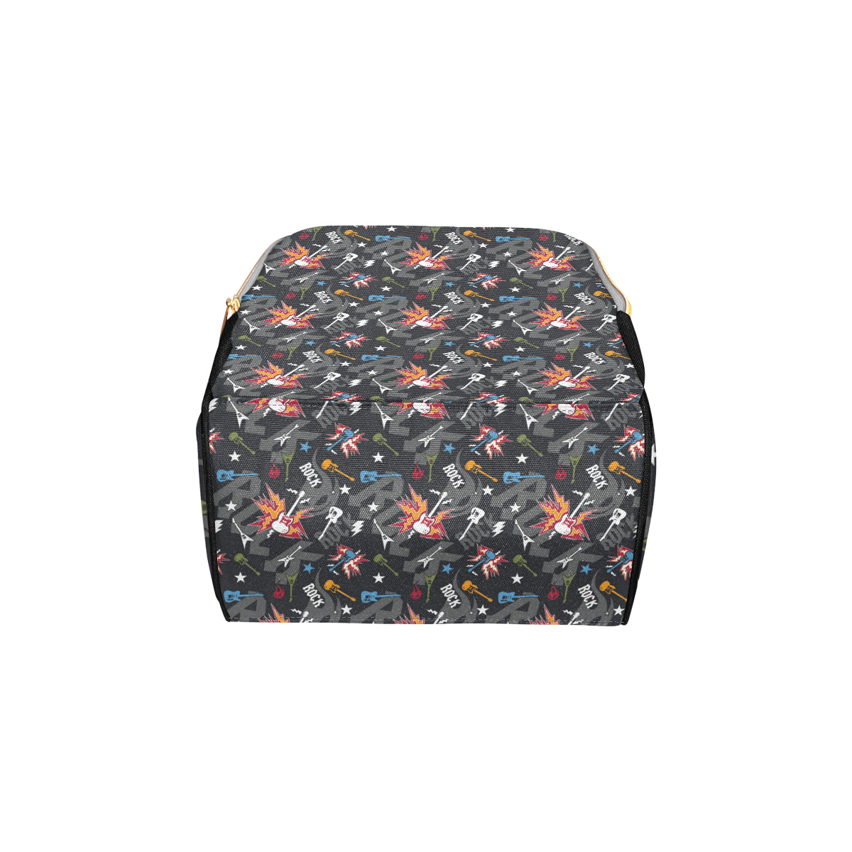 Rock and Roll Pattern Print Design A01 Diaper Bag Backpack