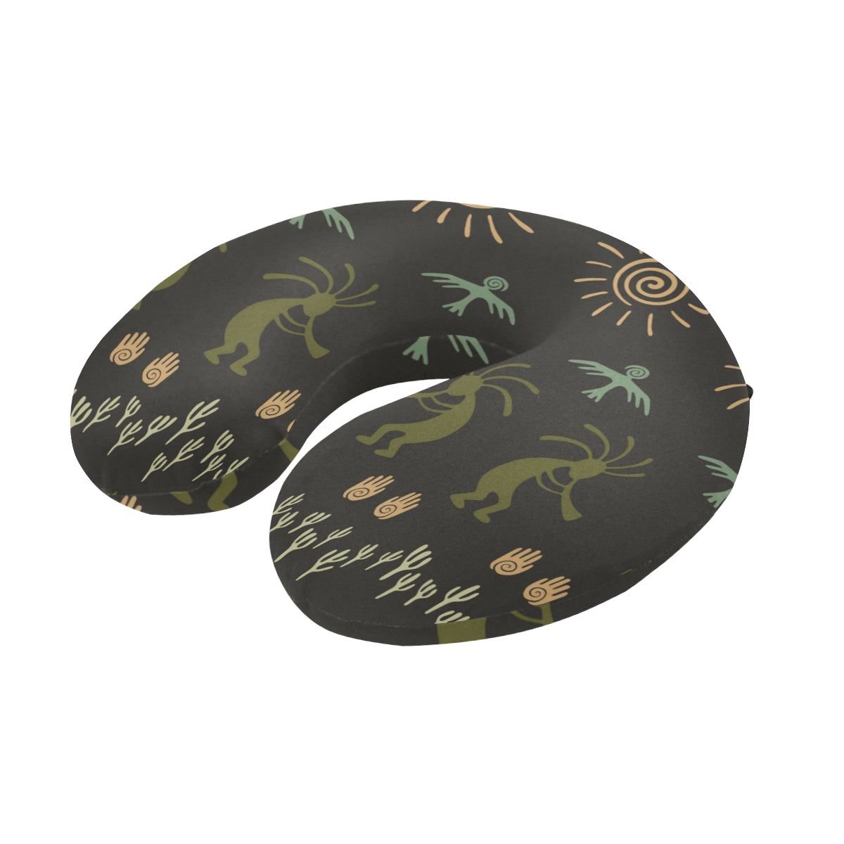 Mayan Pattern Print Design 04 U-Shaped Travel Neck Pillow