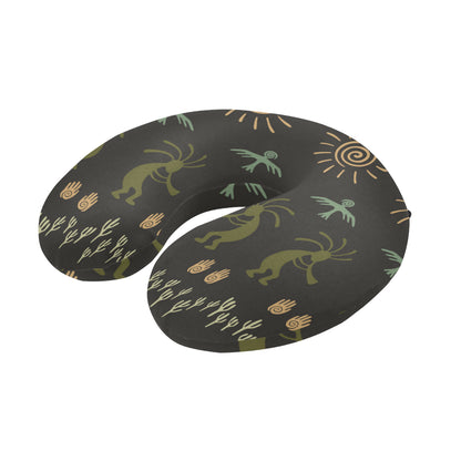 Mayan Pattern Print Design 04 U-Shaped Travel Neck Pillow
