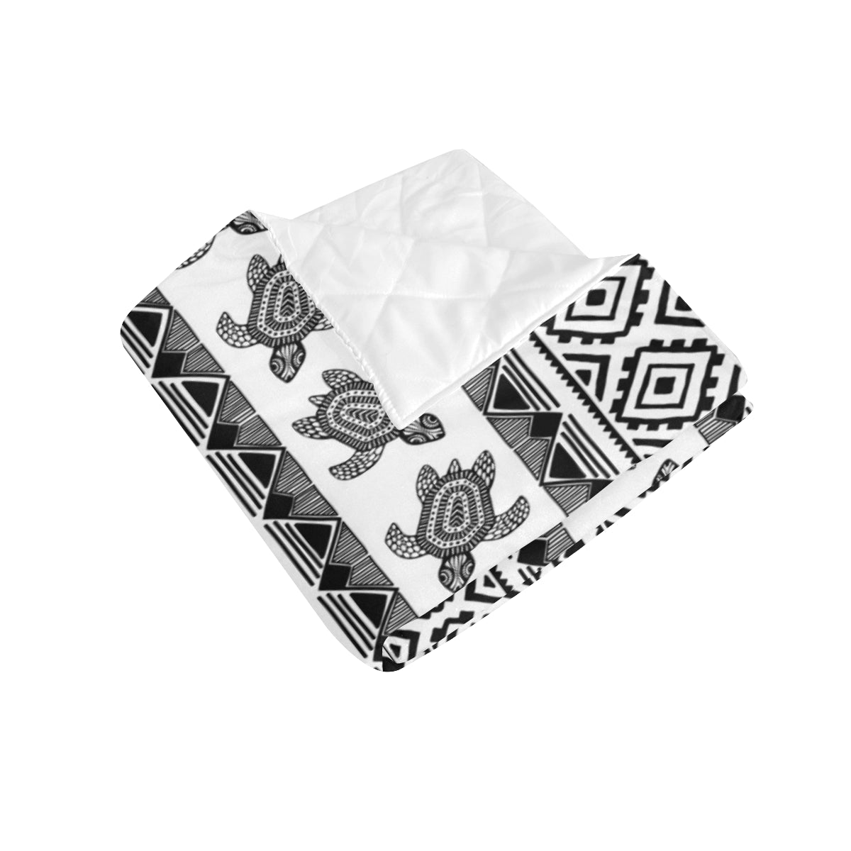 Sea Turtle Tribal Aztec Premium Quilt