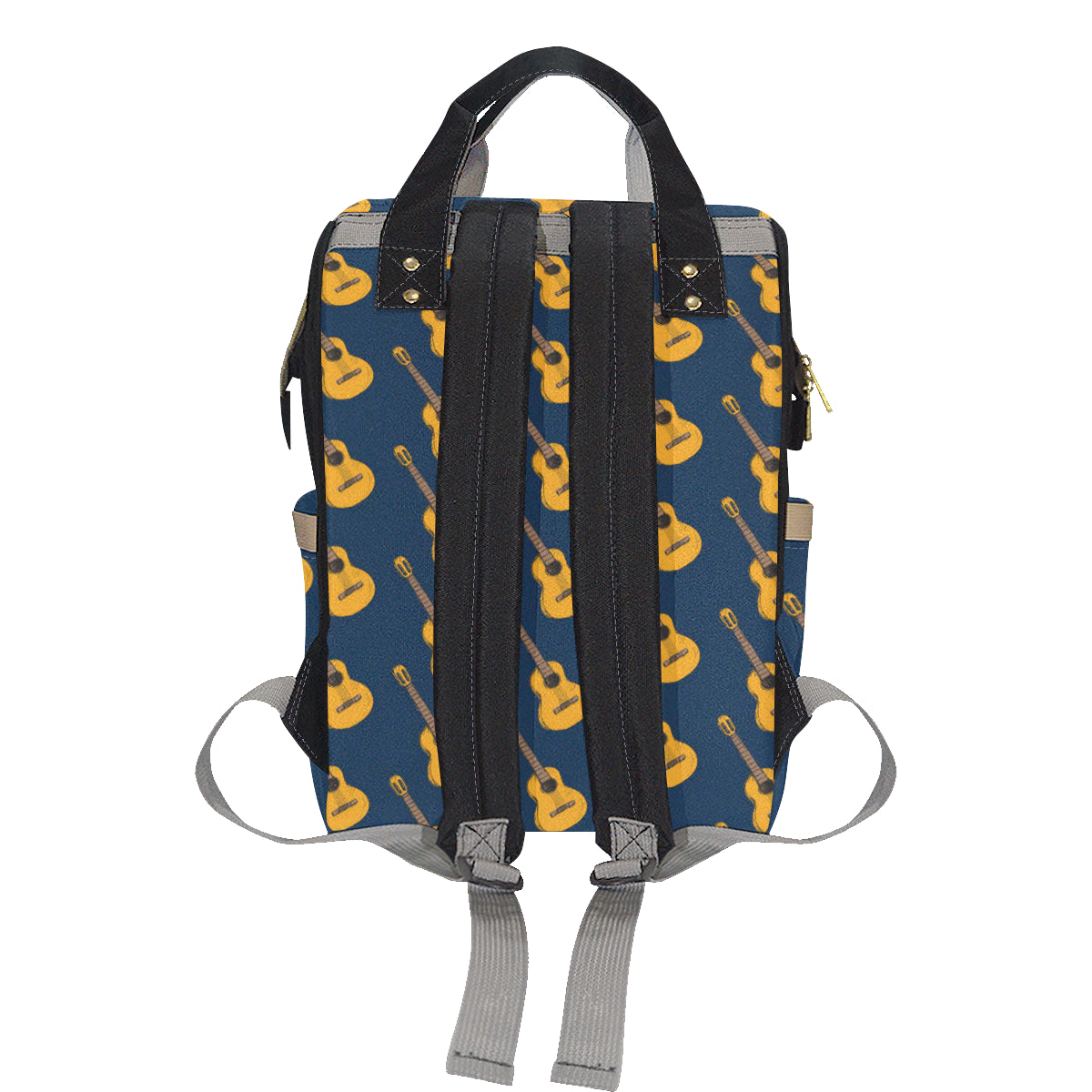 Acoustic Guitar Pattern Print Design 04 Diaper Bag Backpack