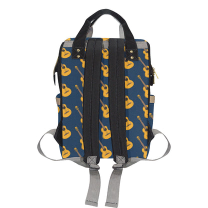 Acoustic Guitar Pattern Print Design 04 Diaper Bag Backpack