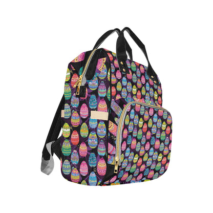 Easter Eggs Pattern Print Design RB08 Diaper Bag Backpack