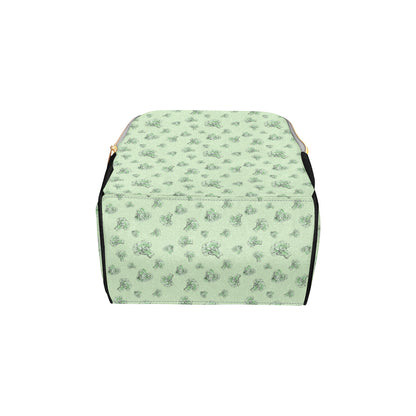 Broccoli Pattern Print Design 05 Diaper Bag Backpack