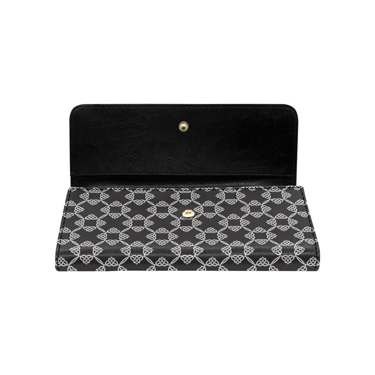 Celtic Pattern Print Design 06 Women's Trifold Wallet