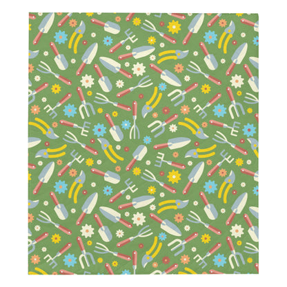 Gardening Pattern Print Design G06 Premium Quilt