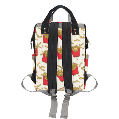 French Fried Pattern Print Design 01 Diaper Bag Backpack