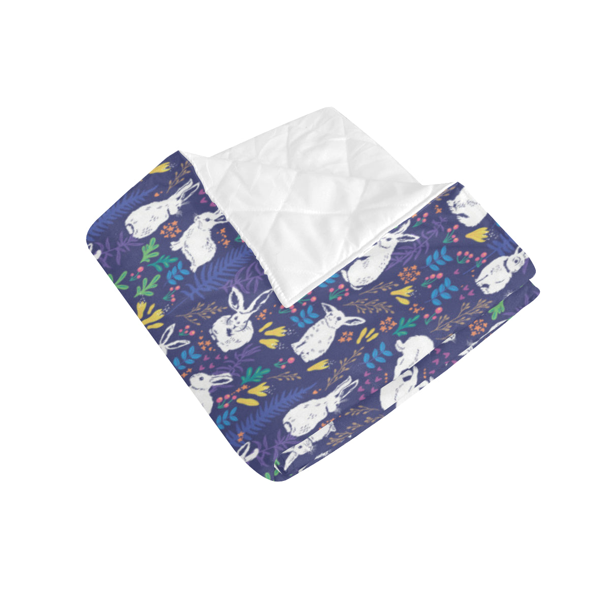 Bunny Pattern Print Design 01 Premium Quilt