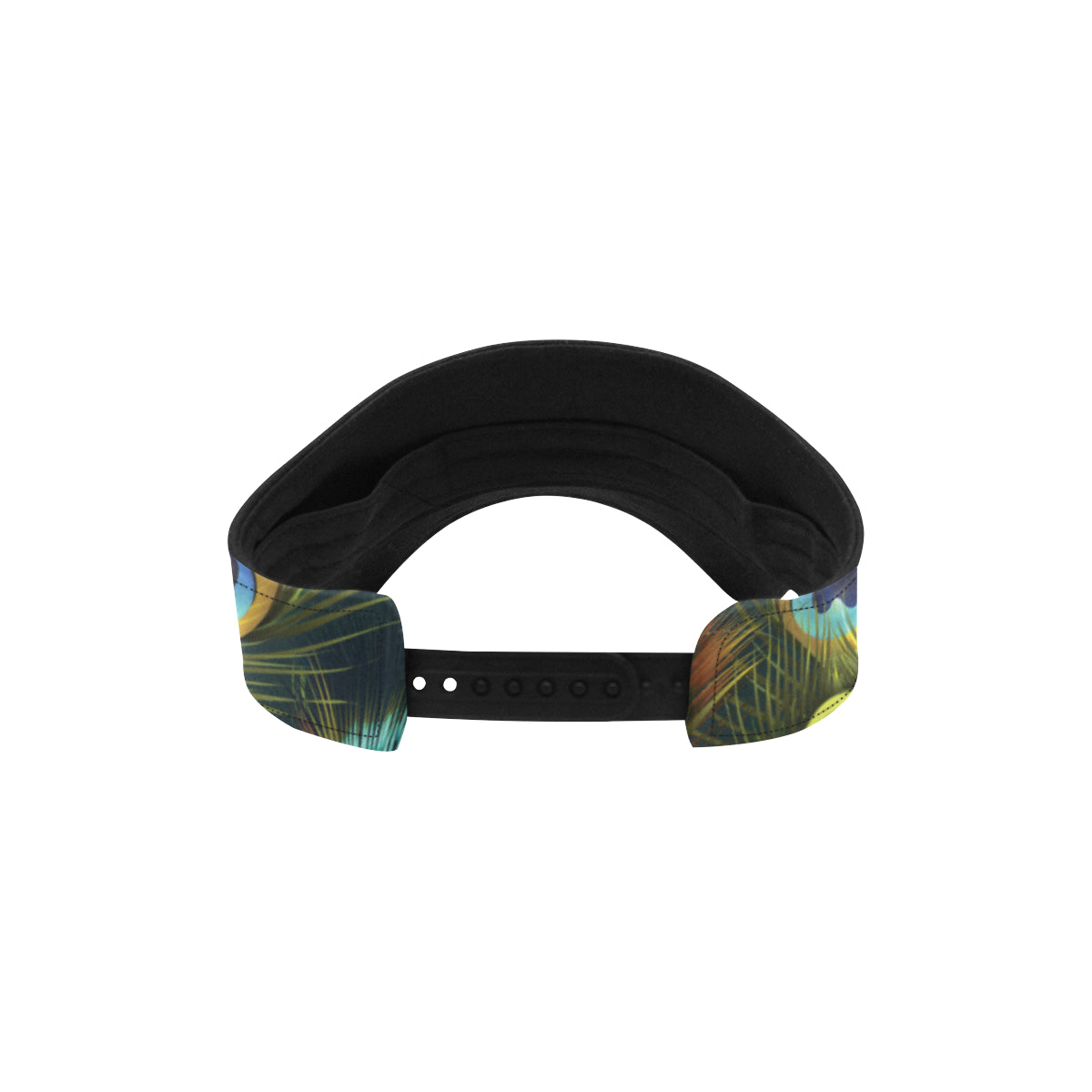 Peacock Feather Pattern Print Design A03 Unisex Sun Visor