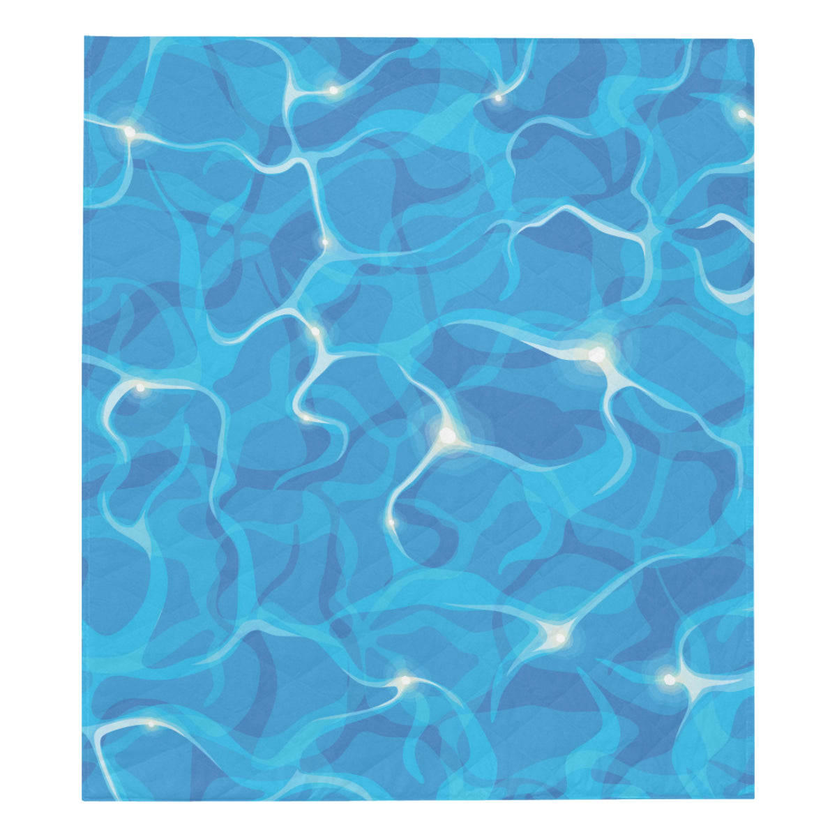 Ocean Reflex Pattern Print Design A02 Premium Quilt