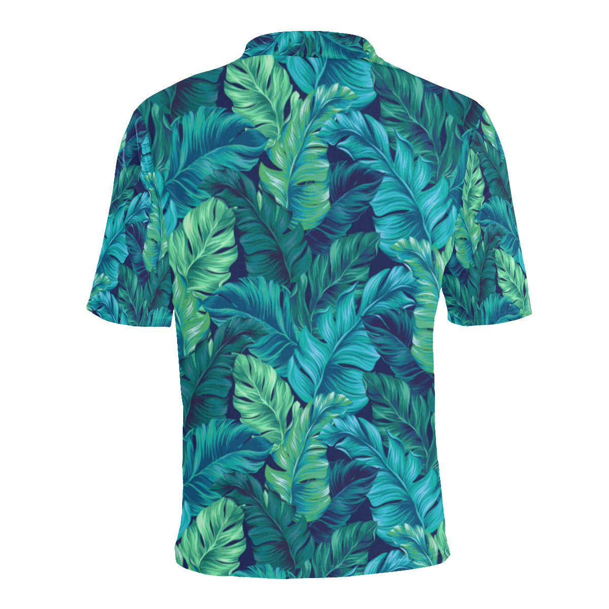Banana Leaf Pattern Print Design BL05 Men Polo Shirt
