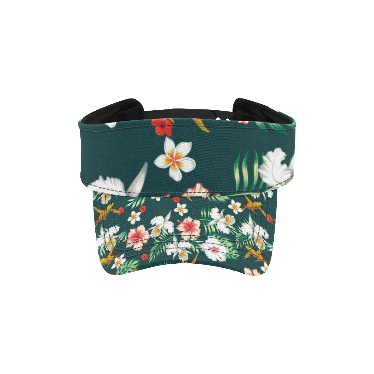 Hawaiian Flower Design with SeaTurtle Print Unisex Sun Visor