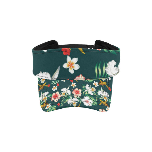 Hawaiian Flower Design with SeaTurtle Print Unisex Sun Visor