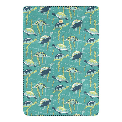 Sea Turtle Pattern Print Design T08 Women's Trifold Wallet