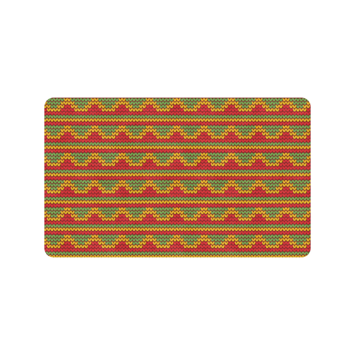 Rasta Reggae Color Print Rubber Doormat