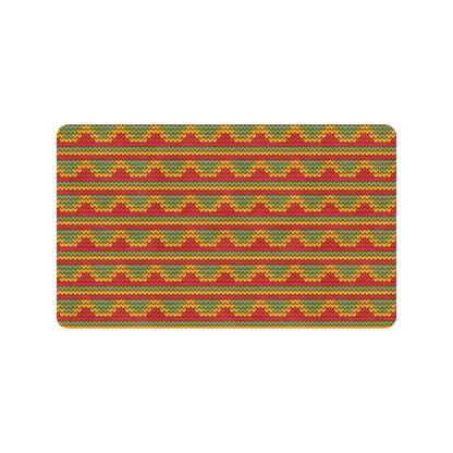 Rasta Reggae Color Print Rubber Doormat