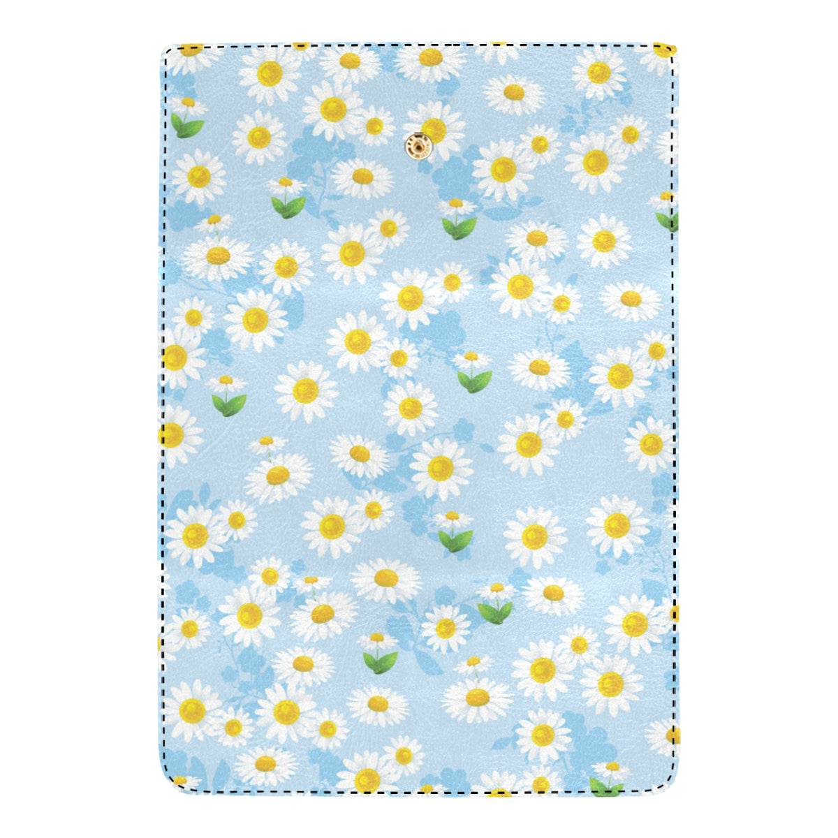 Daisy Pattern Print Design DS010 Women's Trifold Wallet