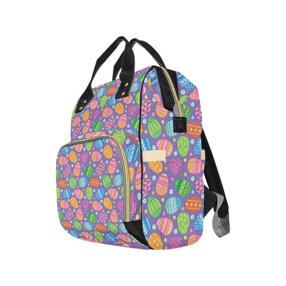 Easter Eggs Pattern Print Design RB010 Diaper Bag Backpack