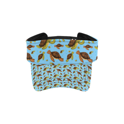 Hello Sea Turtle Print Pattern Unisex Sun Visor