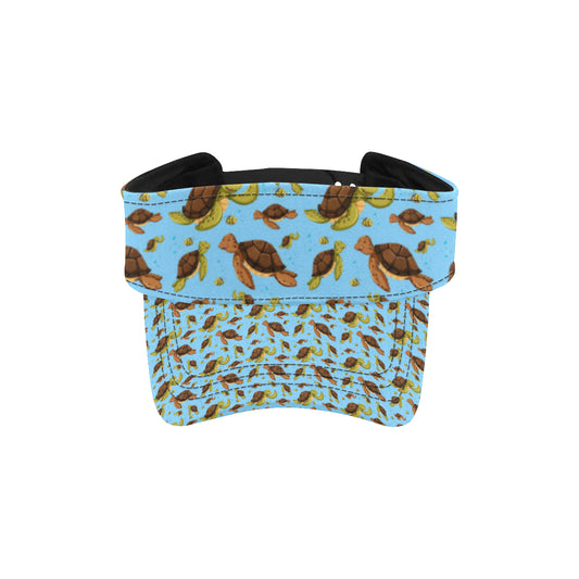 Hello Sea Turtle Print Pattern Unisex Sun Visor