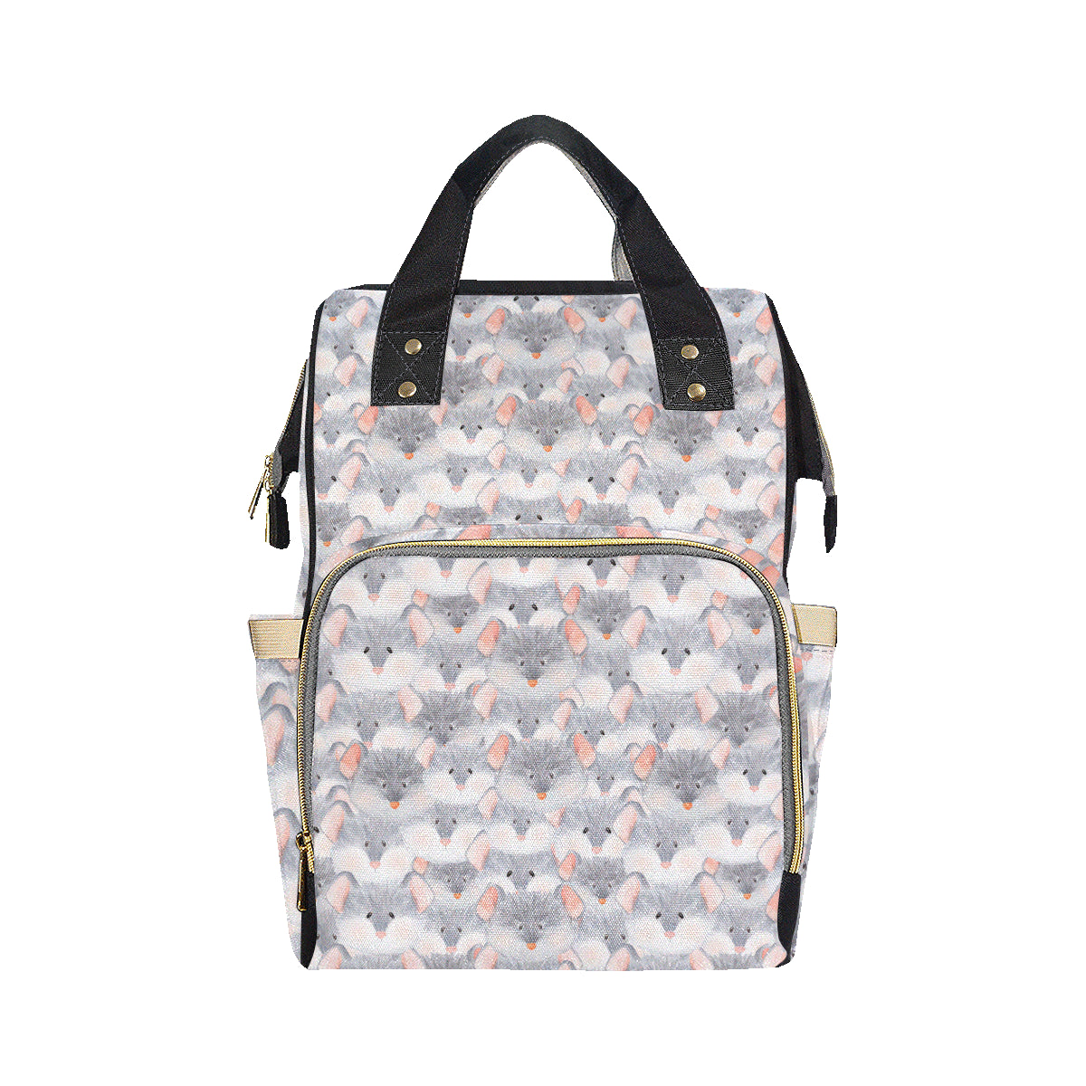Rat Baby Pattern Print Design 02 Diaper Bag Backpack
