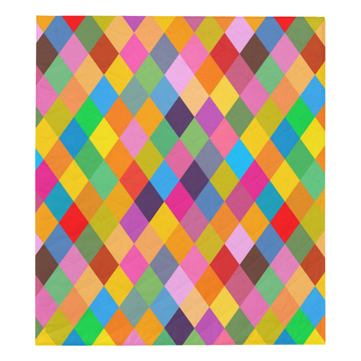 Harlequin Pattern Print Design 02 Premium Quilt
