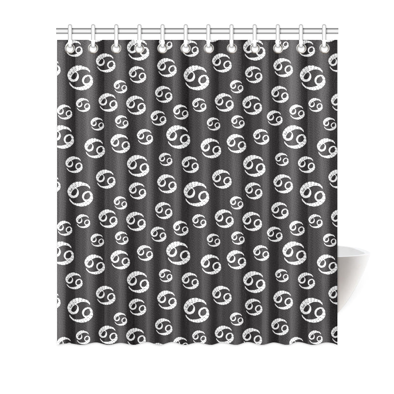Cancer Zodiac Pattern Print Design 02 Shower Curtain