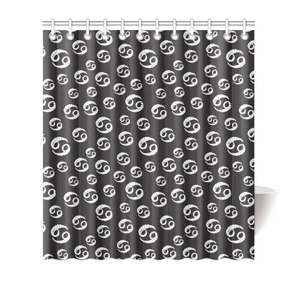 Cancer Zodiac Pattern Print Design 02 Shower Curtain