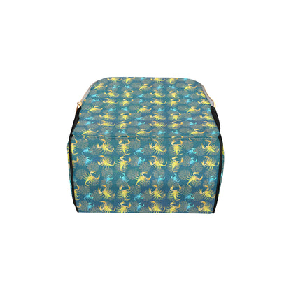 Scorpion Pattern Print Design 02 Diaper Bag Backpack