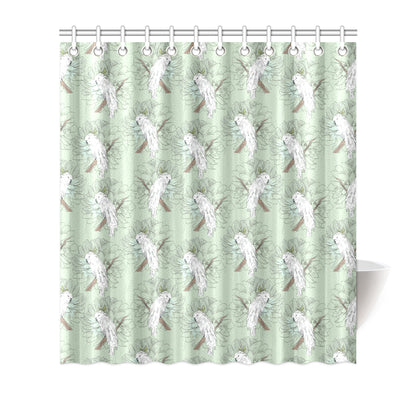 Cockatiel Pattern Print Design 01 Shower Curtain