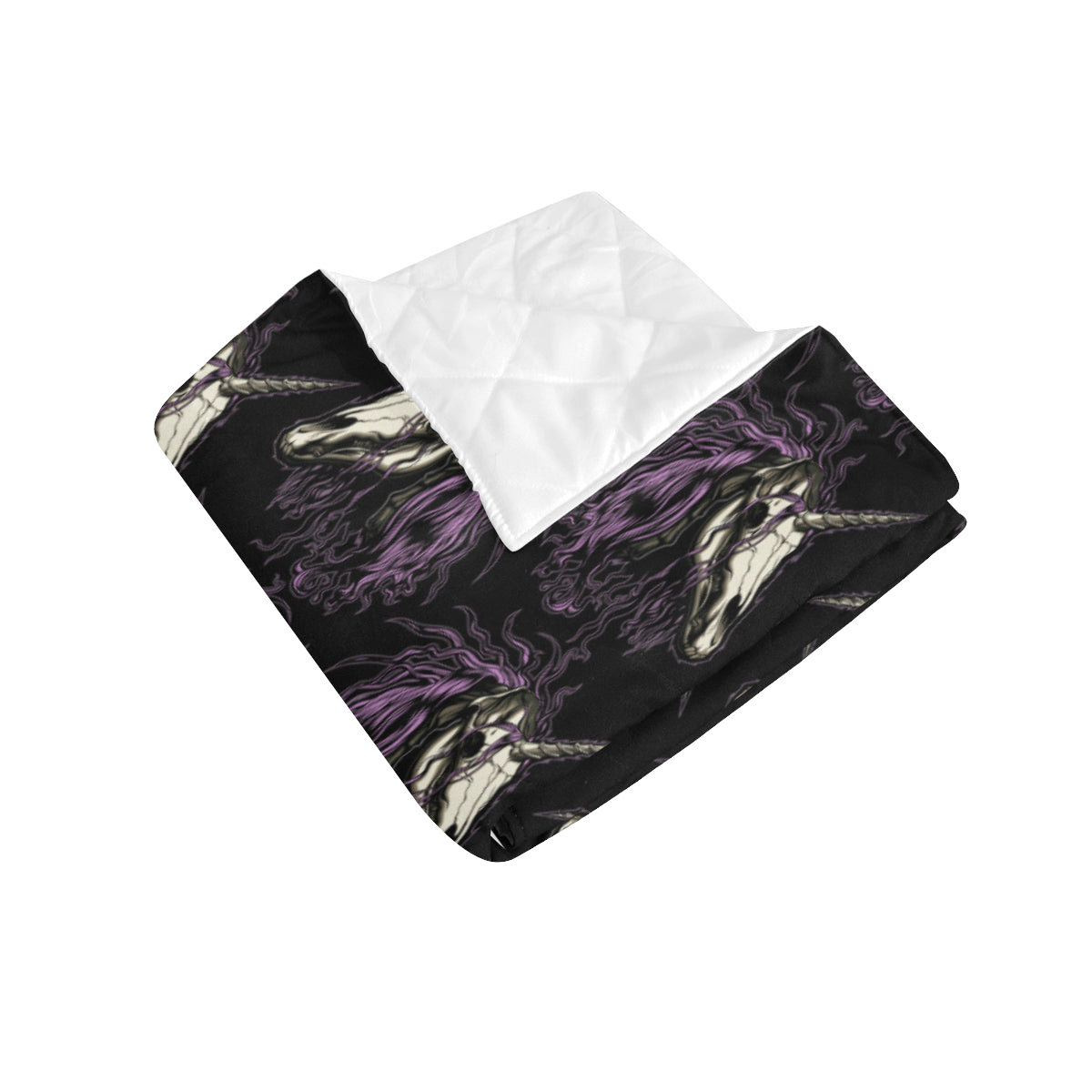 Unicorn Skull head Premium Quilt