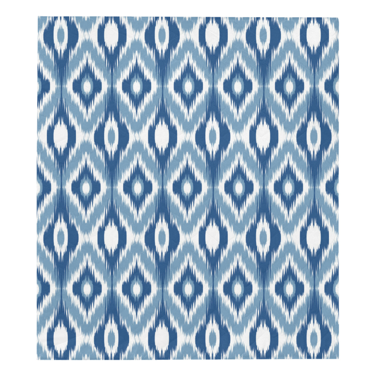 Ikat Pattern Print Design 03 Premium Quilt