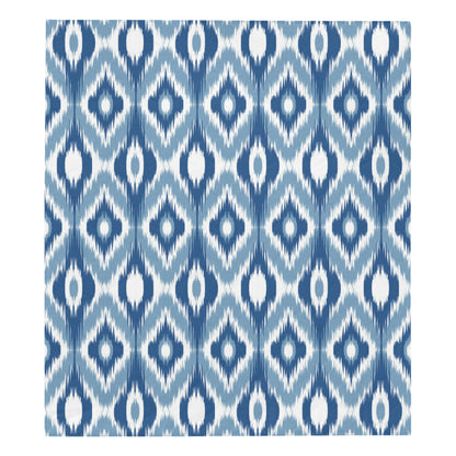 Ikat Pattern Print Design 03 Premium Quilt