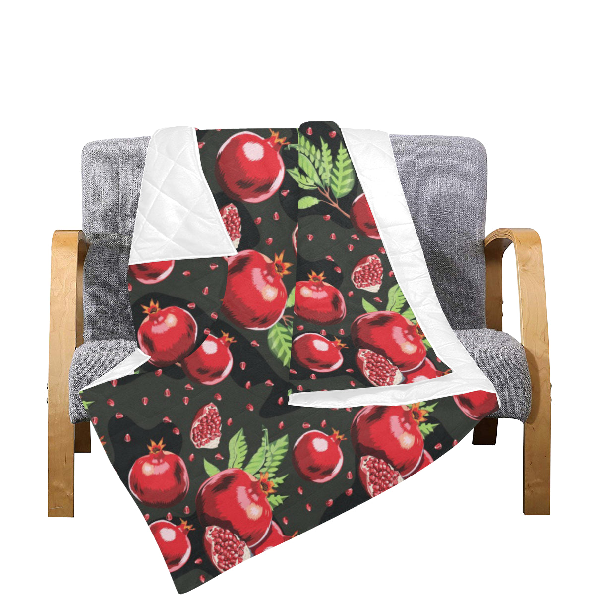 Pomegranate Pattern Print Design PG06 Premium Quilt