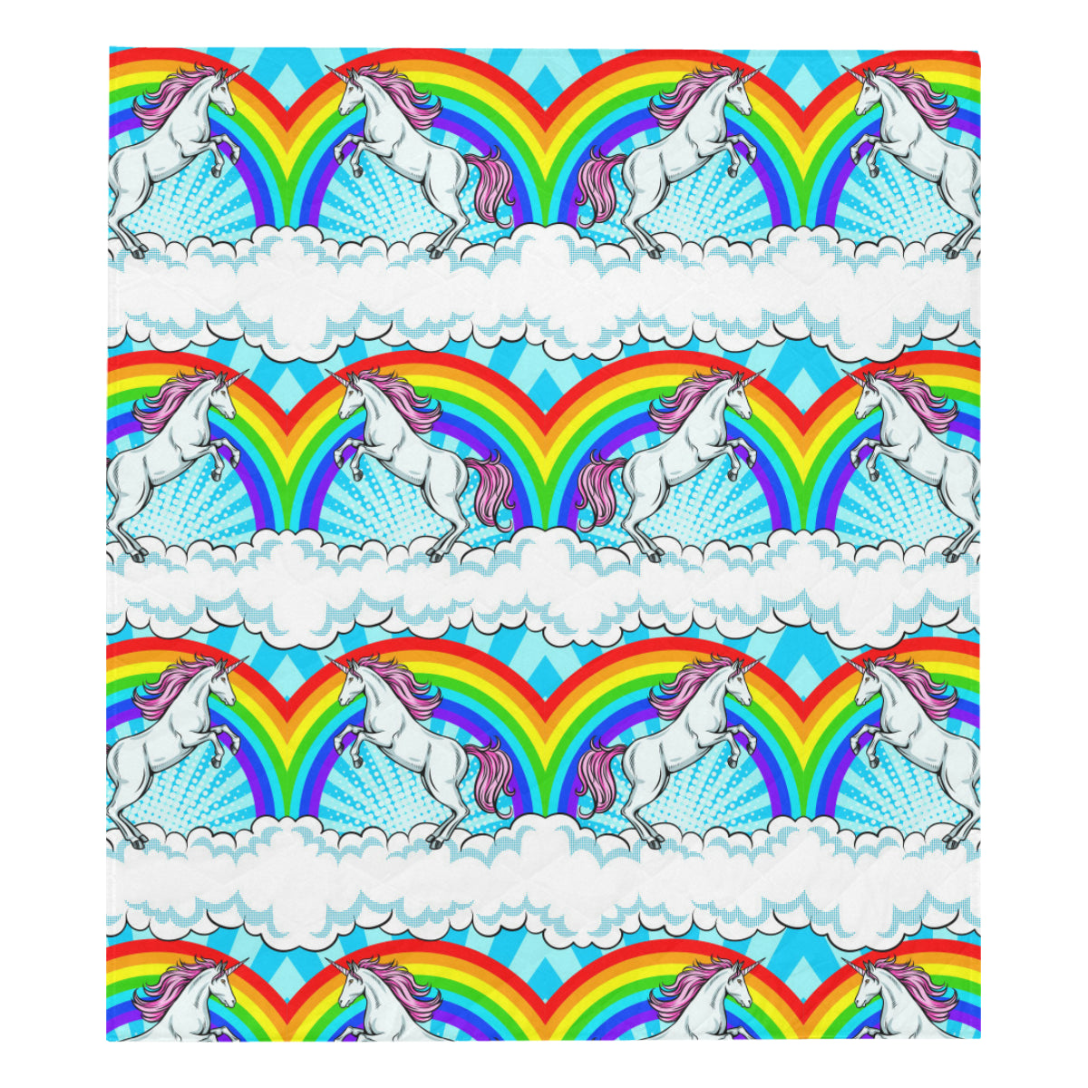 Unicorn Rainbow Premium Quilt