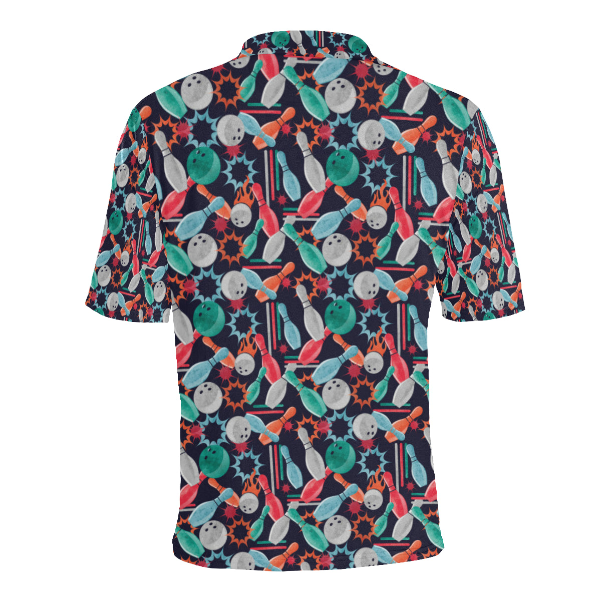 Bowling Pattern Print Design 08 Men Polo Shirt