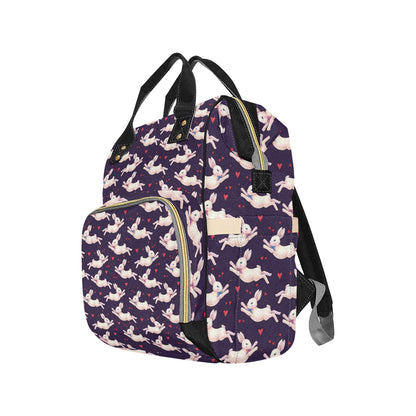 Rabbit Pattern Print Design RB016 Diaper Bag Backpack