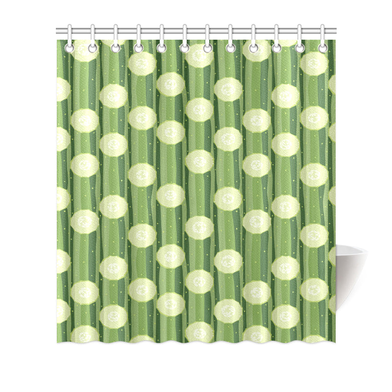 Cucumber Pattern Print Design CC03 Shower Curtain