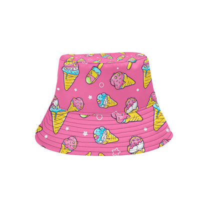 Ice Cream Pattern Print Design IC04 Unisex Bucket Hat