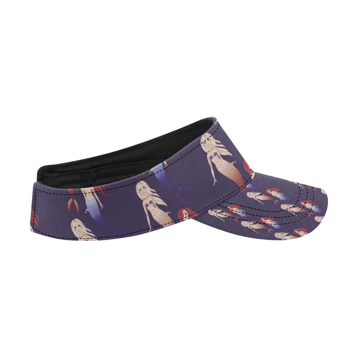 Mermaid Pattern Print Design 02 Unisex Sun Visor